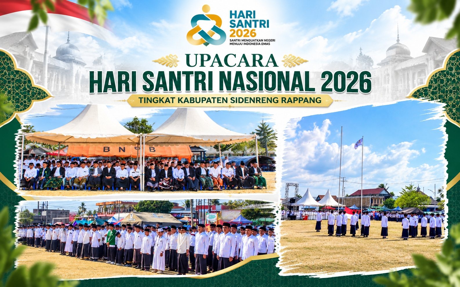 Upacara Hari Santri 2026 Sidrap Berlangsung Khidmat, Santri Pondok Pesantren Ibrahim Turut Ambil Peran